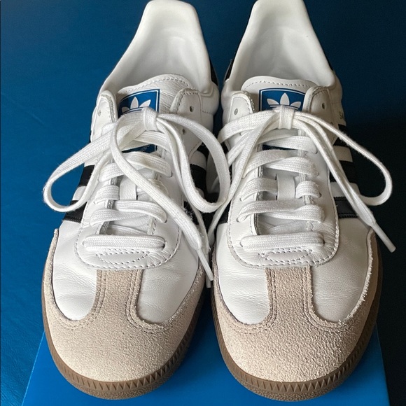 Adidas Samba OG Women's Sneakers - White and Tan - Picture 3 of 7